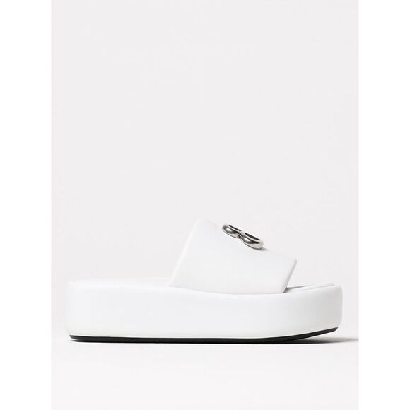 Balenciaga Flat Sandals Woman Silver